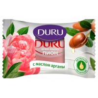 ДУРУ туалетное крем мыло 80гр Пион с маслом арганы (м/уп)
